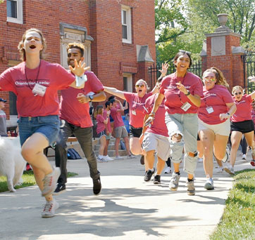 Group of students running outside. Links to Donor-Advised Funds Group of students running outside. Links to Donor-Advised Funds