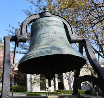 Huge bell. Links to Gifts of Appreciated Securities